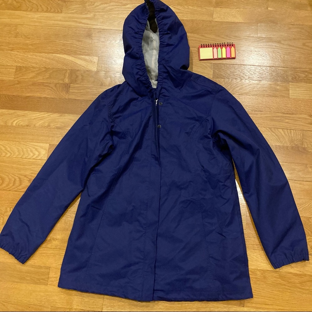 Eddie Bauer Purple Pleated Raincoat